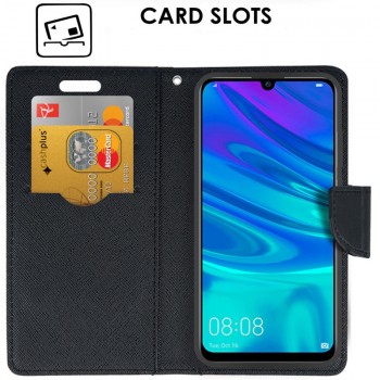 Atverčiamas dėklas auksinės spalvos (Huawei P SMART 2019/HONOR 10 LITE)